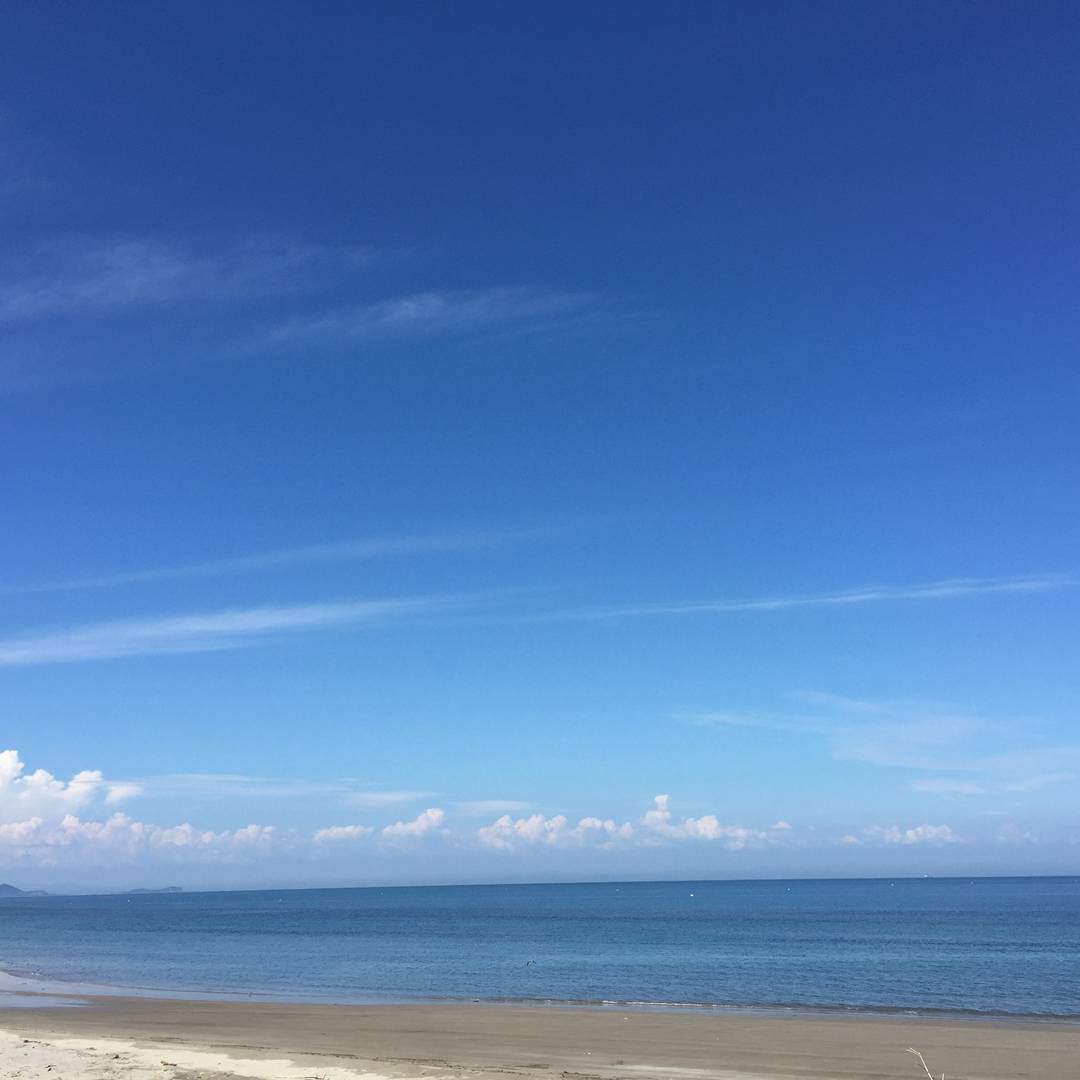 海、夕焼け、稲穂🌾